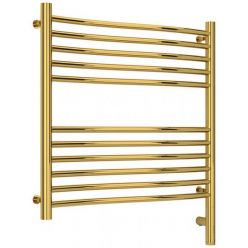 Полотенцесушитель электрический Сунержа Флюид 3.0, высота 60 см, ширина 60 см, диммер справа, цвет золото, 03-5821-6060