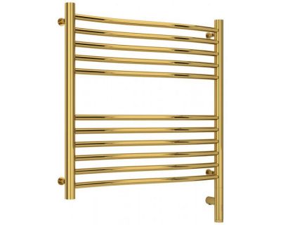 Полотенцесушитель электрический Сунержа Флюид 3.0, высота 60 см, ширина 60 см, диммер справа, цвет золото, 03-5821-6060