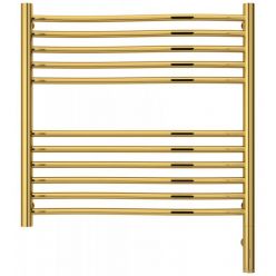 Полотенцесушитель электрический Сунержа Флюид 3.0, высота 60 см, ширина 60 см, диммер справа, цвет золото, 03-5821-6060