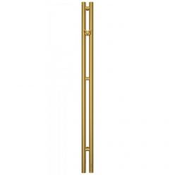Полотенцесушитель электрический Сунержа Нюанс 3.0, высота 120 см, ширина 10 см, диммер справа, цвет золото, 03-5843-1253