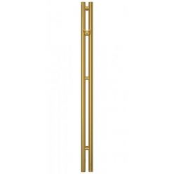 Полотенцесушитель электрический Сунержа Нюанс 3.0, высота 120 см, ширина 10 см, диммер справа, цвет золото, 03-5843-1253