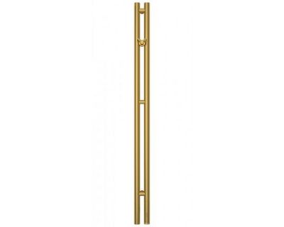 Полотенцесушитель электрический Сунержа Нюанс 3.0, высота 120 см, ширина 10 см, диммер справа, цвет золото, 03-5843-1253