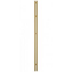 Полотенцесушитель электрический Сунержа Нюанс 3.0, высота 180 см, ширина 10 см, диммер справа, цвет золото, 03-5843-1853