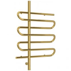 Полотенцесушитель электрический Сунержа Эпатаж 3.0, высота 80 см, ширина 60 см, диммер слева/справа, цвет золото, 03-5850-8060/03-5851-8060