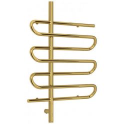 Полотенцесушитель электрический Сунержа Эпатаж 3.0, высота 80 см, ширина 60 см, диммер слева/справа, цвет золото, 03-5850-8060/03-5851-8060