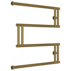 Полотенцесушитель водяной Сунержа High-Tech M, высота 50 см, ширина 65 см, боковое подключение, цвет состаренная бронза, 05-0050-5065