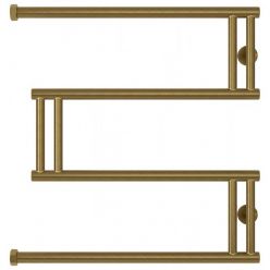 Полотенцесушитель водяной Сунержа High-Tech M, высота 50 см, ширина 65 см, боковое подключение, цвет состаренная бронза, 05-0050-5065