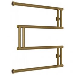 Полотенцесушитель водяной Сунержа High-Tech M, ширина 60 см, высота 60 см, боковое подключение, цвет состаренная бронза, 05-0050-6060