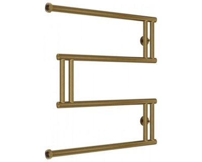 Полотенцесушитель водяной Сунержа High-Tech M, ширина 60 см, высота 60 см, боковое подключение, цвет состаренная бронза, 05-0050-6060