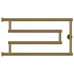 Полотенцесушитель водяной Сунержа High-Tech G, высота 30 см, ширина 65 см, боковое подключение, цвет состаренная бронза, 05-0051-3265