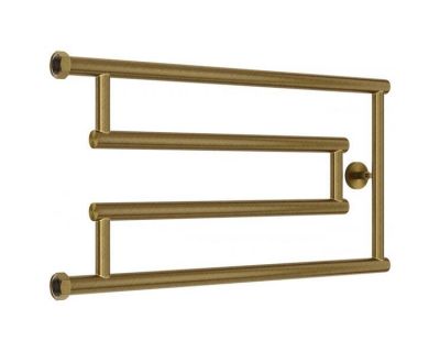 Полотенцесушитель водяной Сунержа High-Tech G, высота 30 см, ширина 65 см, боковое подключение, цвет состаренная бронза, 05-0051-3265