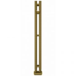 Полотенцесушитель водяной Сунержа Нюанс EU50+, высота 84 см, ширина 5 см, нижнее подключение, цвет состаренная бронза, 05-0212-0840