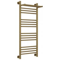 Полотенцесушитель водяной Сунержа Богема+, высота 100 см, ширина 40 см, универсальное подключение, с полкой, цвет состаренная бронза, 05-0223-1040