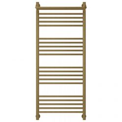 Полотенцесушитель водяной Сунержа Богема+, высота 120 см, ширина 50 см, универсальное подключение, с полкой, цвет состаренная бронза, 05-0223-1250