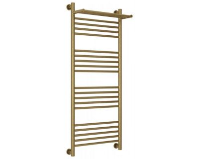 Полотенцесушитель водяной Сунержа Богема+, высота 120 см, ширина 60 см, универсальное подключение, с полкой, цвет состаренная бронза, 05-0223-1260