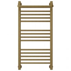 Полотенцесушитель водяной Сунержа Богема+, высота 80 см, ширина 40 см, универсальное подключение, с полкой, цвет состаренная бронза, 05-0223-8040