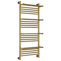 Полотенцесушитель водяной Сунержа Богема+, ширина 50 см, высота 120 см, универсальное подключение, 4 полки, цвет состаренная бронза, 05-0224-1250