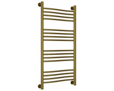 Полотенцесушитель водяной Сунержа Флюид+, высота 100, ширина 50 см, универсальное подключение, цвет состаренная бронза, 05-0222-1050