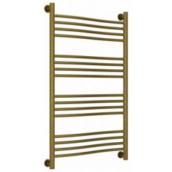 Полотенцесушитель водяной Сунержа Флюид+, высота 100, ширина 60 см, универсальное подключение, цвет состаренная бронза, 05-0222-1060