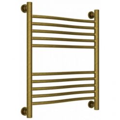 Полотенцесушитель водяной Сунержа Флюид+, высота 60, ширина 50 см, универсальное подключение, цвет состаренная бронза, 05-0222-6050