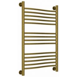 Полотенцесушитель водяной Сунержа Флюид+, высота 80, ширина 50 см, универсальное подключение, цвет состаренная бронза, 05-0222-8050