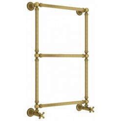 Полотенцесушитель водяной Сунержа Ренессанс 1304, высота 86 см, ширина 50 см, нижнее подключение 50 см, цвет состаренная бронза, 05-0280-8650