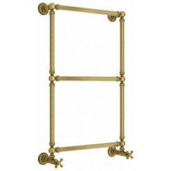 Полотенцесушитель водяной Сунержа Ренессанс 1304, высота 86 см, ширина 50 см, нижнее подключение 50 см, цвет состаренная бронза, 05-0280-8650