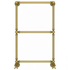 Полотенцесушитель водяной Сунержа Ренессанс 1304, высота 86 см, ширина 50 см, нижнее подключение 50 см, цвет состаренная бронза, 05-0280-8650