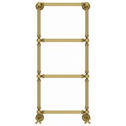 Полотенцесушитель водяной Сунержа Ренессанс 1304, высота 96 см, ширина 40 см, нижнее подключение 40 см, цвет состаренная бронза, 05-0280-9640