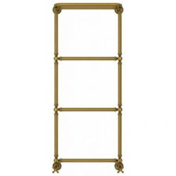 Полотенцесушитель водяной Сунержа Ренессанс 1386, ширина 50 см высота 125 см, нижнее подключение 50 см, с полкой, цвет состаренная бронза, 05-0281-1250