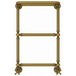 Полотенцесушитель водяной Сунержа Ренессанс 1386, высота 66 см, ширина 40 см, нижнее подключение 40 см, с полкой, цвет состаренная бронза, 05-0281-6640