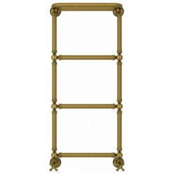 Полотенцесушитель водяной Сунержа Ренессанс 1386, высота 96 см, ширина 40 см, нижнее подключение 40 см, с полкой, цвет состаренная бронза, 05-0281-9640