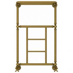 Полотенцесушитель водяной Сунержа Ренессанс 1452, высота 86 см, ширина 50 см, нижнее подключение 50 см, цвет состаренная бронза, 05-0282-8650