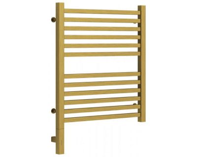 Полотенцесушитель электрический Сунержа Модус 3.0, высота 60 см, ширина 50 см, диммер слева/справа, цвет состаренная латунь, 051-5700-6050/051-5701-6050