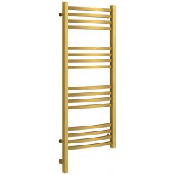 Полотенцесушитель электрический Сунержа Аркус 3.0, высота 100 см, ширина 40 см, диммер слева/справа, цвет состаренная латунь, 051-5704-1040/051-5705-1040