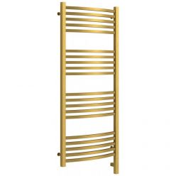 Полотенцесушитель электрический Сунержа Аркус 3.0, высота 120 см, ширина 50 см, диммер слева/справа, цвет состаренная латунь, 051-5704-1250/051-5705-1250