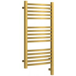 Полотенцесушитель электрический Сунержа Аркус 3.0, высота 80 см, ширина 40 см, диммер слева/справа, цвет состаренная латунь, 051-5704-8040/051-5705-8040