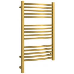 Полотенцесушитель электрический Сунержа Аркус 3.0, высота 80 см, ширина 50 см, диммер слева/справа, цвет состаренная латунь, 051-5704-8050/051-5705-8050