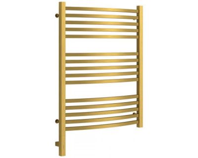 Полотенцесушитель электрический Сунержа Аркус 3.0, высота 80 см, ширина 60 см, диммер слева/справа, цвет состаренная латунь, 051-5704-8060/051-5705-8060