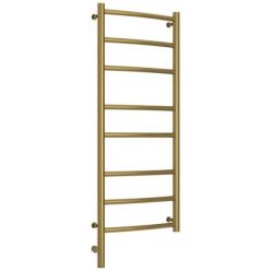 Полотенцесушитель электрический Сунержа Галант 3.0, высота 100 см, ширина 40 см, диммер слева/справа, цвет состаренная латунь, 051-5800-1040/051-5801-1040