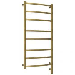 Полотенцесушитель электрический Сунержа Галант 3.0, высота 100 см, ширина 50 см, диммер слева/справа, цвет состаренная латунь, 051-5800-1050/051-5801-1050