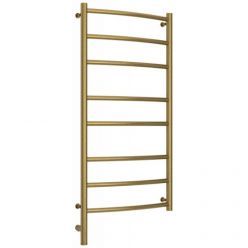 Полотенцесушитель электрический Сунержа Галант 3.0, высота 100 см, ширина 50 см, диммер слева/справа, цвет состаренная латунь, 051-5800-1050/051-5801-1050