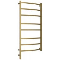 Полотенцесушитель электрический Сунержа Галант 3.0, высота 100 см, ширина 50 см, диммер слева/справа, цвет состаренная латунь, 051-5800-1050/051-5801-1050