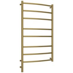 Полотенцесушитель электрический Сунержа Галант 3.0, высота 100 см, ширина 60 см, диммер слева/справа, цвет состаренная латунь, 051-5800-1060/051-5801-1060