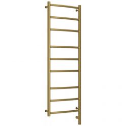 Полотенцесушитель электрический Сунержа Галант 3.0, высота 120 см, ширина 40 см, диммер слева/справа, цвет состаренная латунь, 051-5800-1240/051-5801-1240