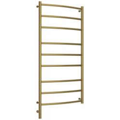 Полотенцесушитель электрический Сунержа Галант 3.0, высота 120 см, ширина 60 см, диммер слева/справа, цвет состаренная латунь, 051-5800-1260/051-5801-1260