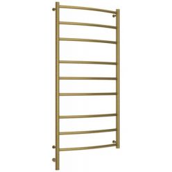 Полотенцесушитель электрический Сунержа Галант 3.0, высота 120 см, ширина 60 см, диммер слева/справа, цвет состаренная латунь, 051-5800-1260/051-5801-1260