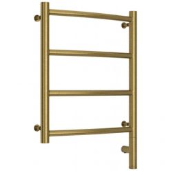 Полотенцесушитель электрический Сунержа Галант 3.0, высота 50 см, ширина 40 см, диммер слева/справа, цвет состаренная латунь, 051-5800-5040/051-5801-5040