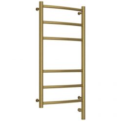 Полотенцесушитель электрический Сунержа Галант 3.0, высота 80 см, ширина 40 см, диммер слева/справа, цвет состаренная латунь, 051-5800-8040/051-5801-8040