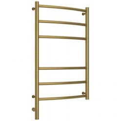 Полотенцесушитель электрический Сунержа Галант 3.0, высота 80 см, ширина 50 см, диммер слева/справа, цвет состаренная латунь, 051-5800-8050/051-5801-8050